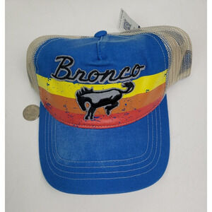 New With Tags, Ford Bronco Hat Cap w/Distressed Mesh Back Snap closure Trucker